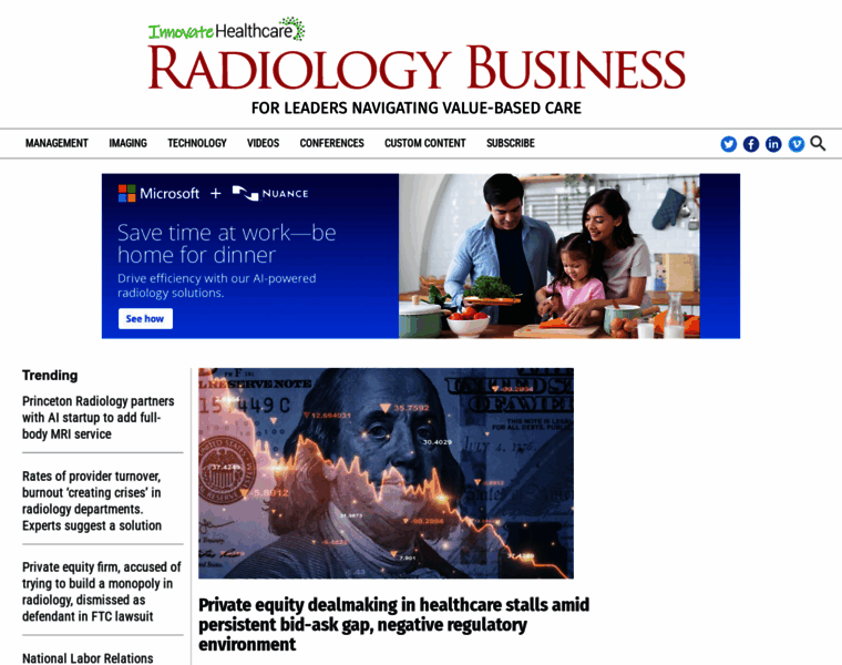 Radiologybusiness.com thumbnail