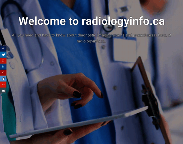 Radiologyinfo.ca thumbnail