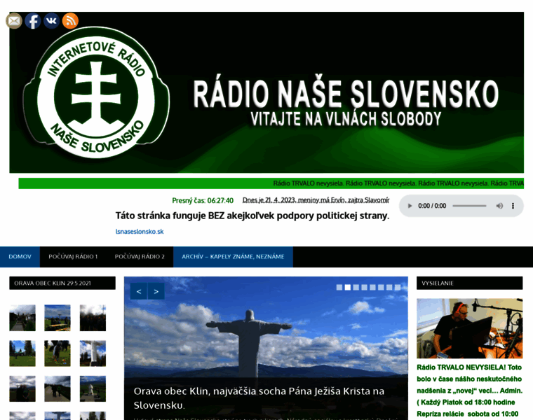 Radionaseslovensko.sk thumbnail