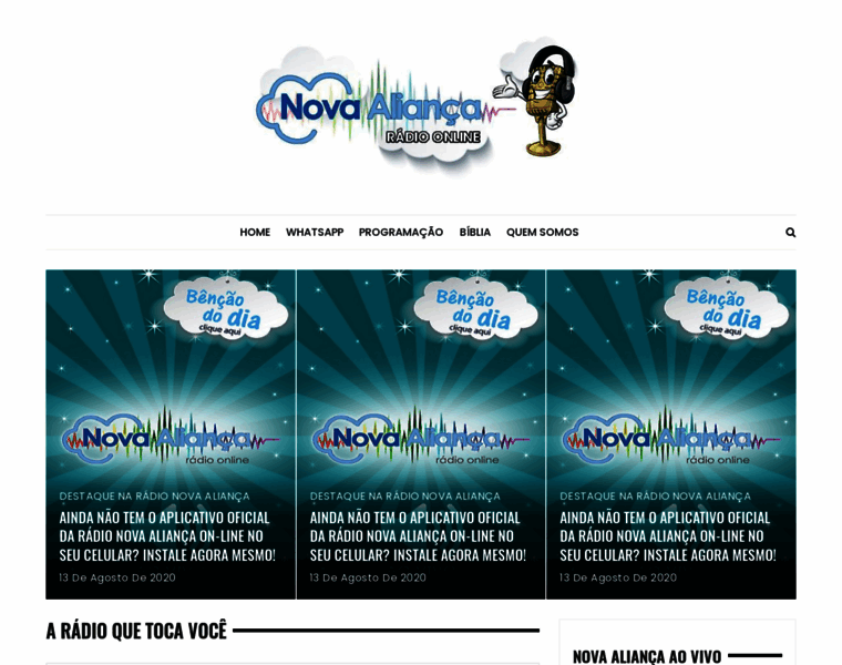 Radionovaaliancaonline.com.br thumbnail