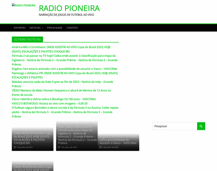 Radiopioneira.com.br thumbnail