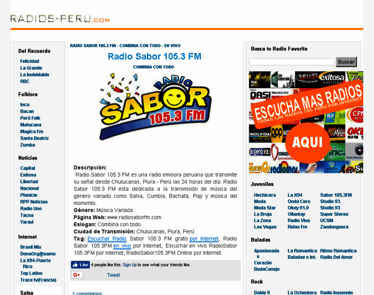 Radios-peru.com thumbnail