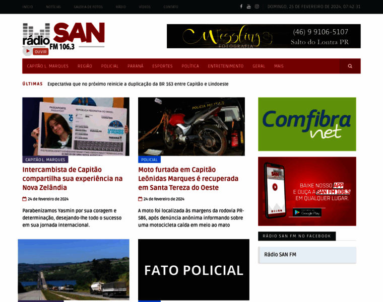 Radiosanfm.com.br thumbnail