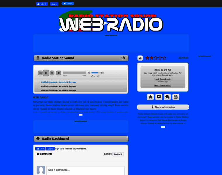 Radiostationsound.caster.fm thumbnail