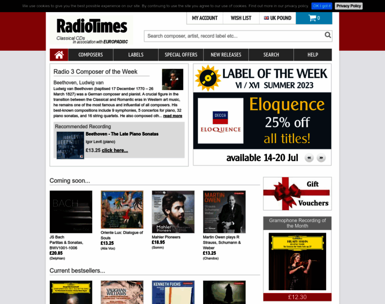 Radiotimescds.com thumbnail
