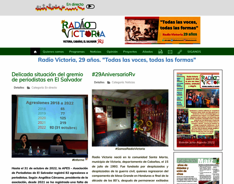 Radiovictoriaes.org thumbnail