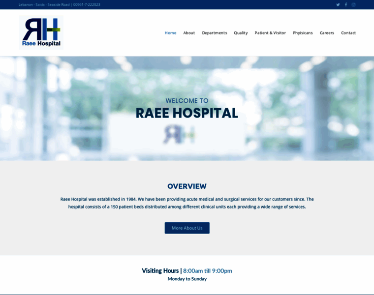 Raeehospital.com thumbnail