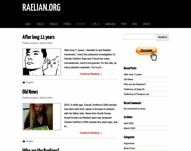 Raelian.com thumbnail