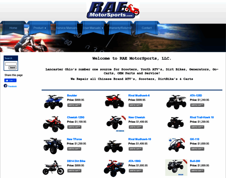 Raemotorsports.com thumbnail