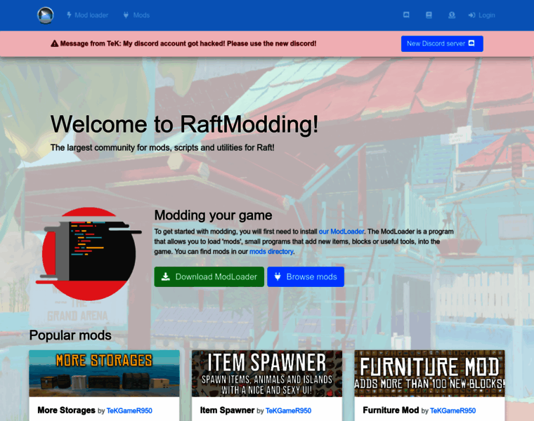 Raftmodding.com thumbnail