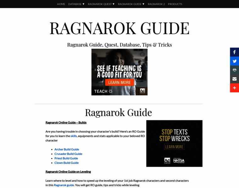 Ragnarok-guide.com thumbnail