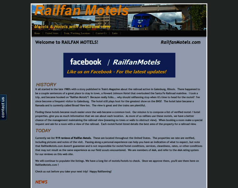Railfanmotels.com thumbnail