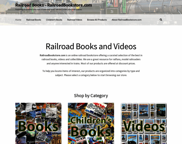 Railroadbookstore.com thumbnail