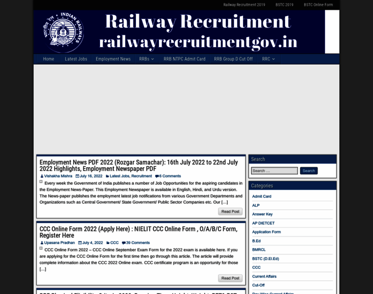 Railwayrecruitmentgov.in thumbnail