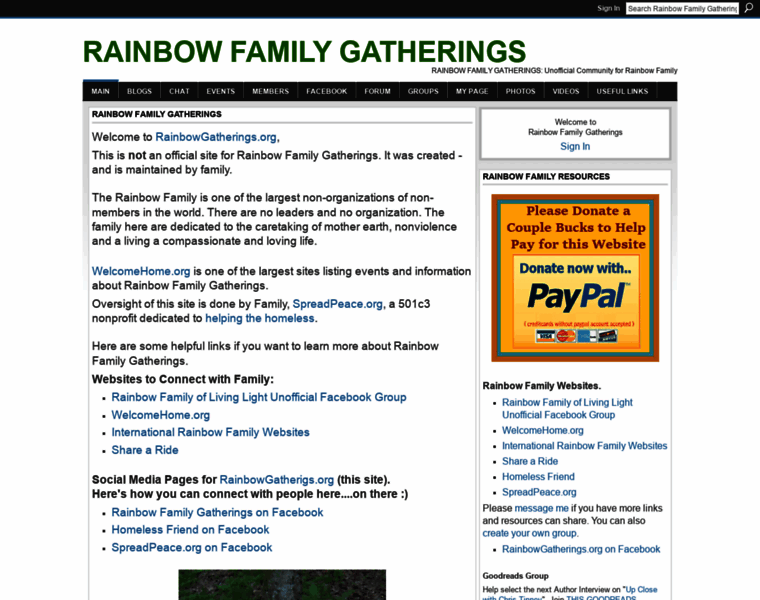 Rainbowgatherings.org thumbnail