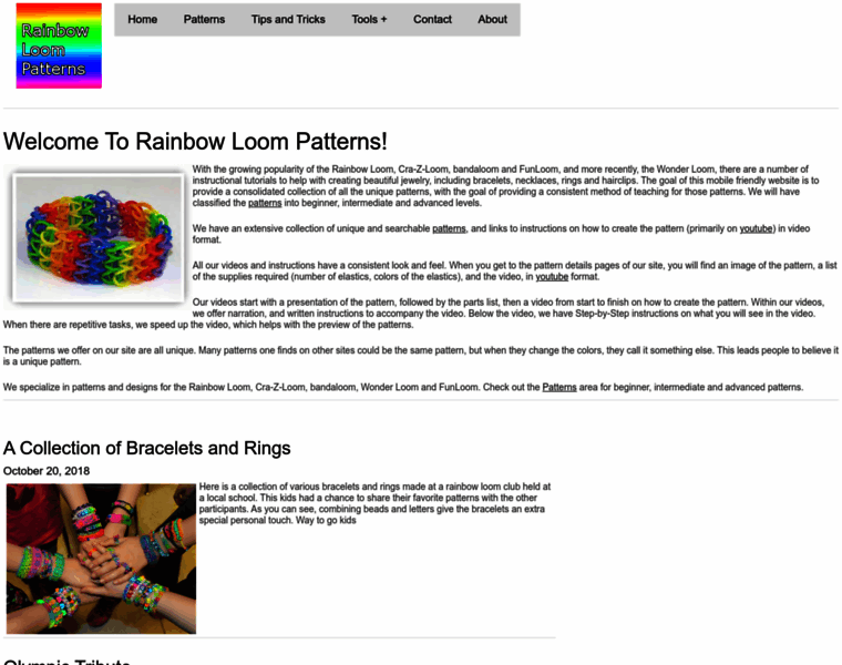 Rainbowloompatterns.com thumbnail