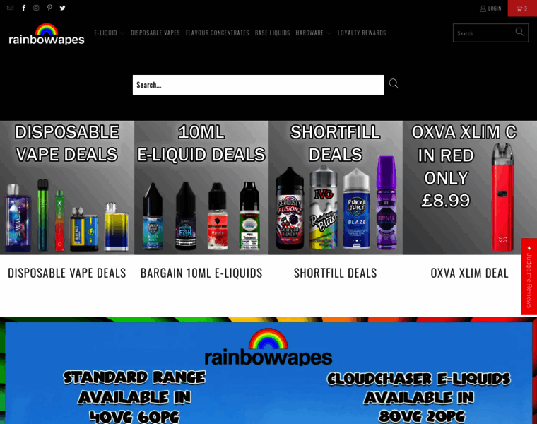 Rainbowvapes.co.uk thumbnail