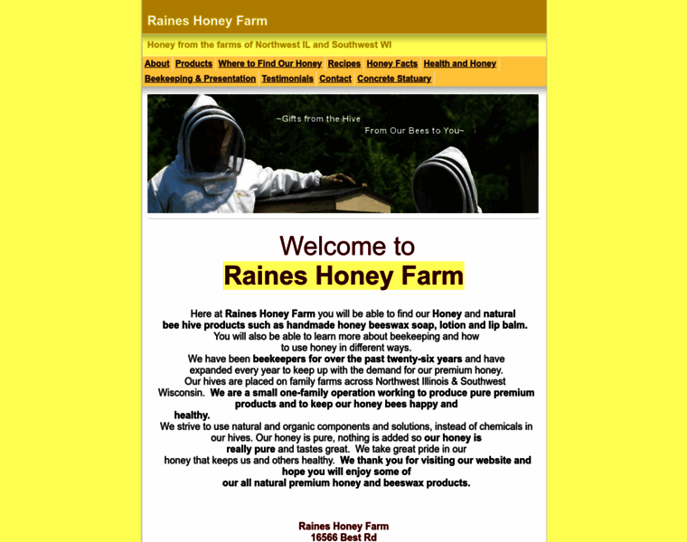 Raineshoneyfarm.com thumbnail