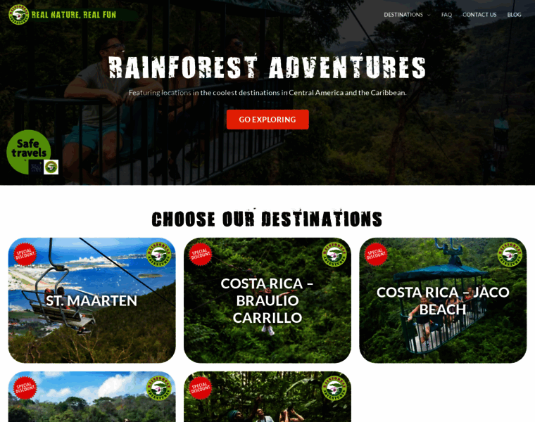 Rainforestadventure.com thumbnail