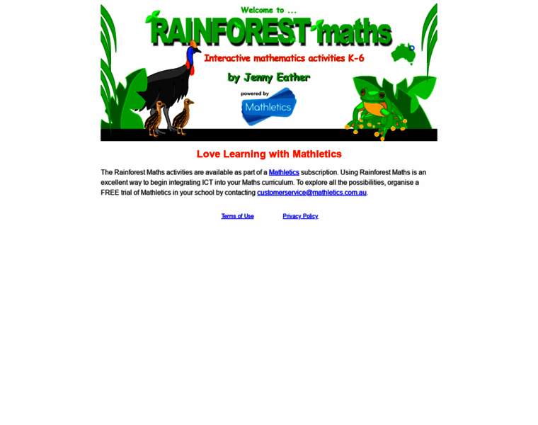 Rainforestmaths.com thumbnail