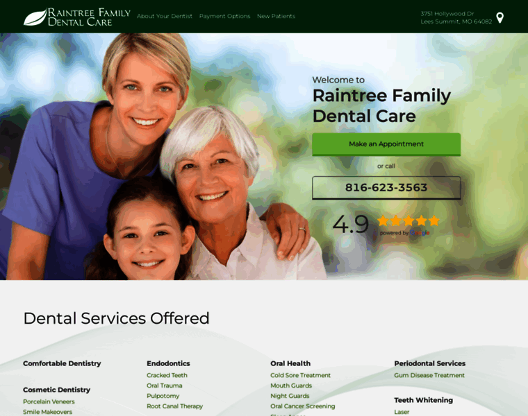 Raintreefamilydentalcare.com thumbnail