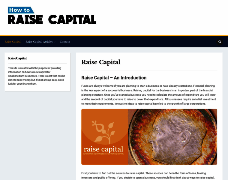 Raise-capital.com thumbnail