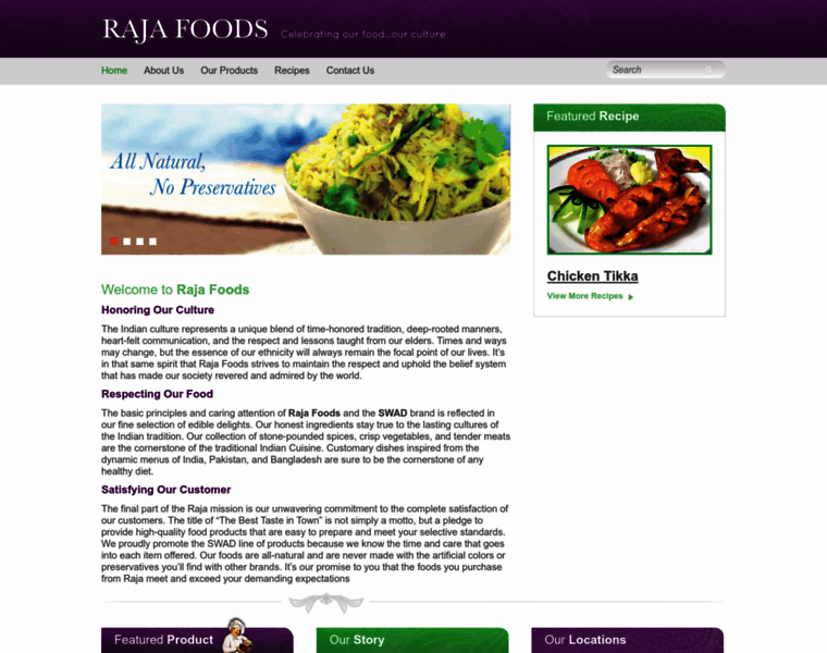 Rajafoods.com thumbnail