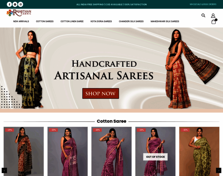 Rajasthanfabric.com thumbnail