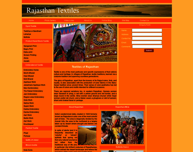 Rajasthantextiles.com thumbnail