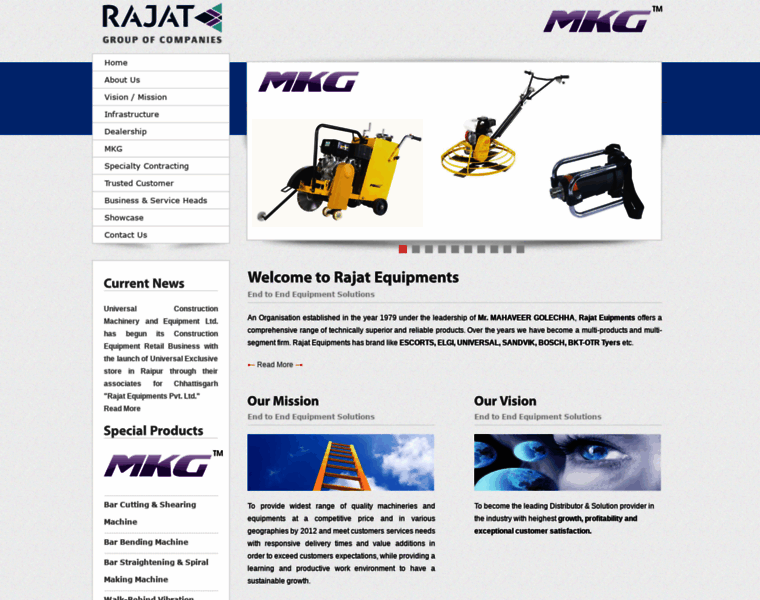 Rajatequipment.com thumbnail