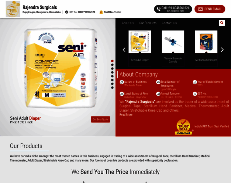Rajendrasurgicals.com thumbnail
