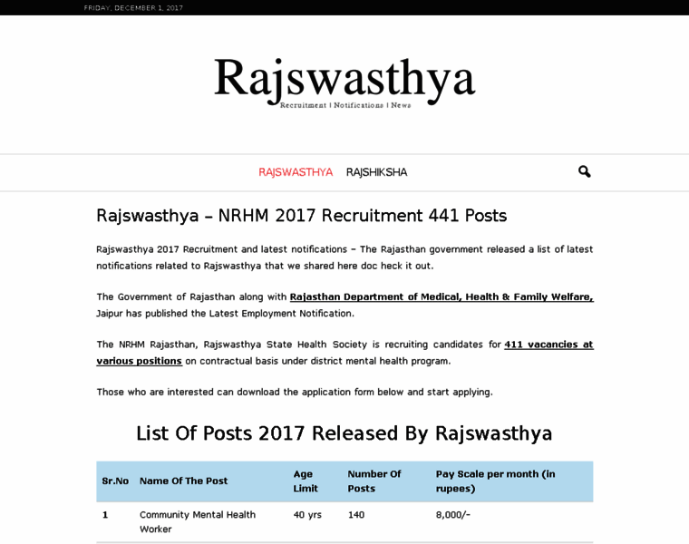 Rajswasthya.in thumbnail