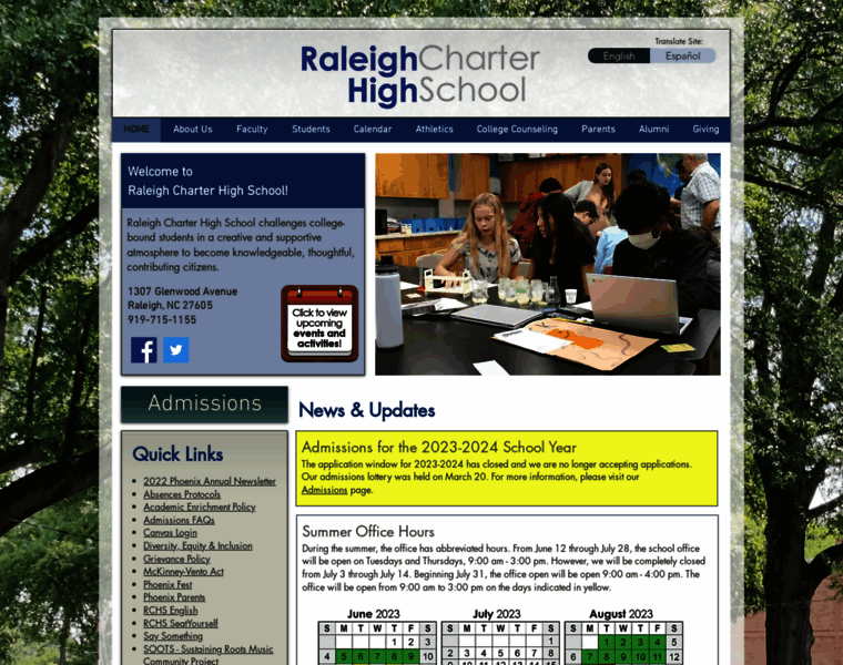 Raleighcharterhs.org thumbnail