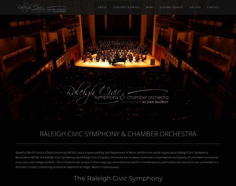 Raleighcivicsymphony.com thumbnail