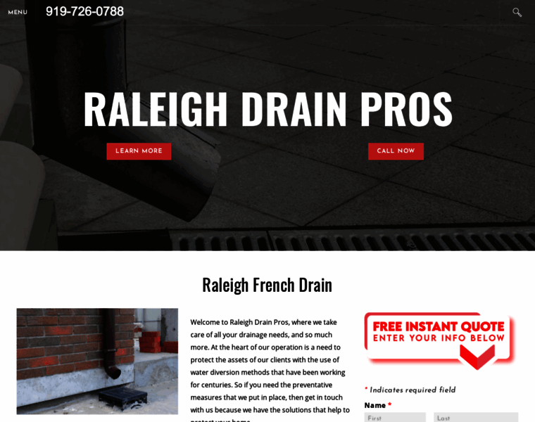 Raleighdrainpros.com thumbnail
