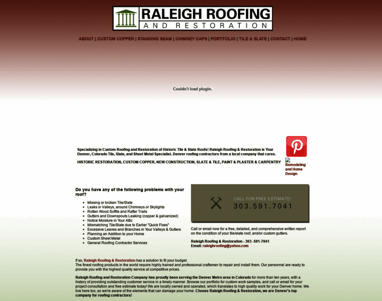 Raleighroofing.com thumbnail