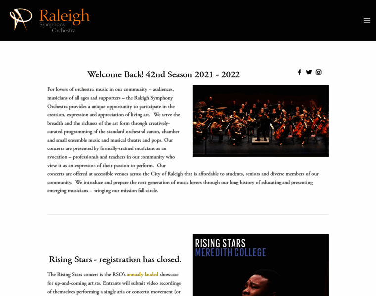 Raleighsymphony.org thumbnail