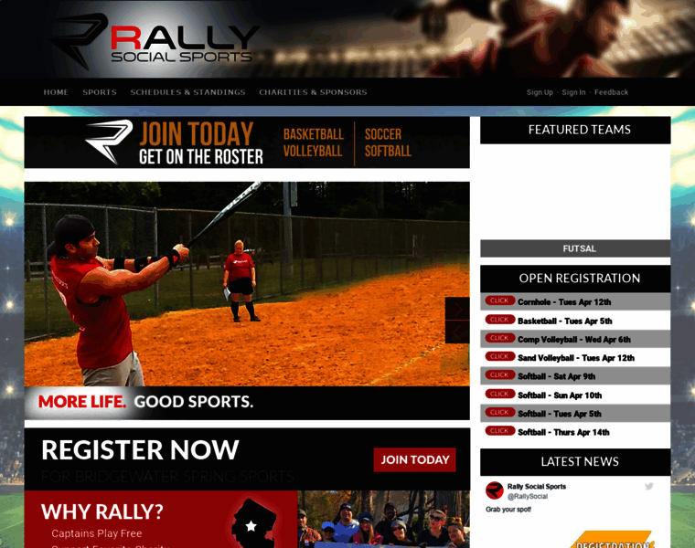 Rallysocialsports.com thumbnail