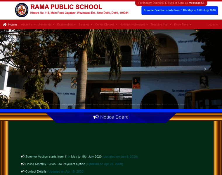 Ramapublicschool.in thumbnail