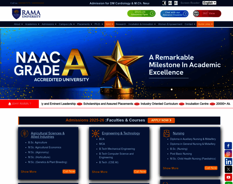 Ramauniversity.ac.in thumbnail