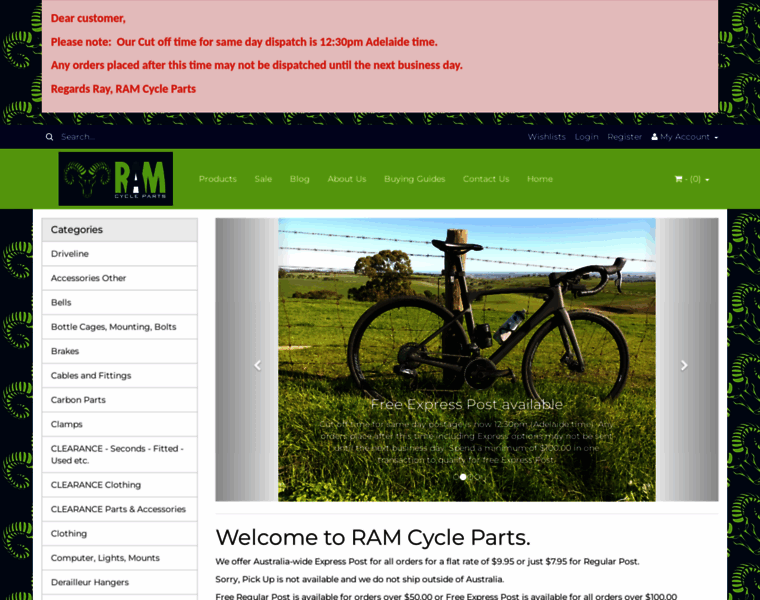 Ramcycleparts.com.au thumbnail