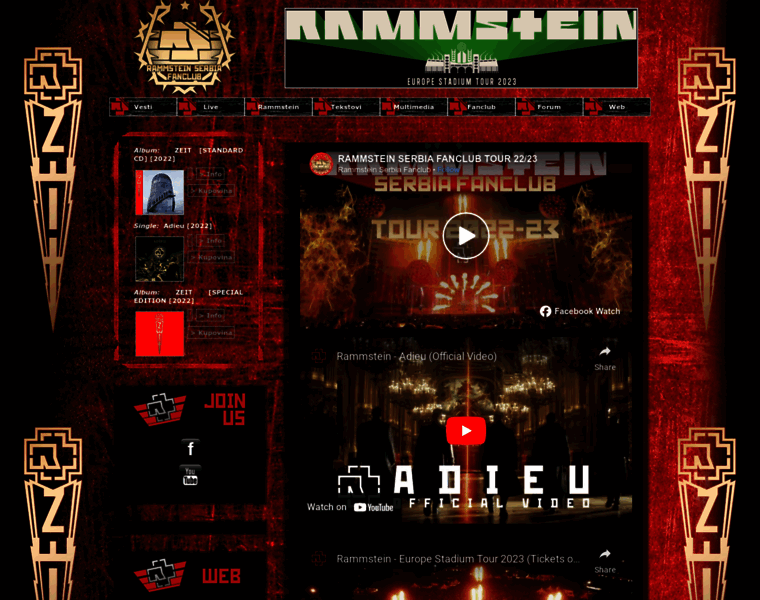 Rammstein-serbia.com thumbnail