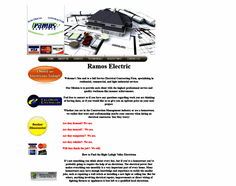 Ramos-electric.com thumbnail