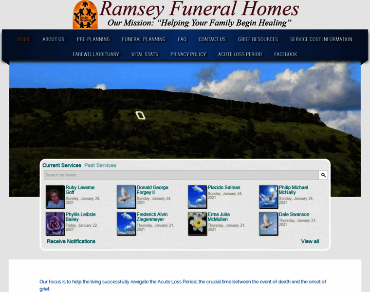 Ramseyfuneralhomes.com thumbnail