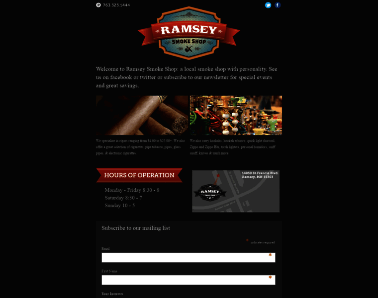 Ramseysmokeshop.com thumbnail