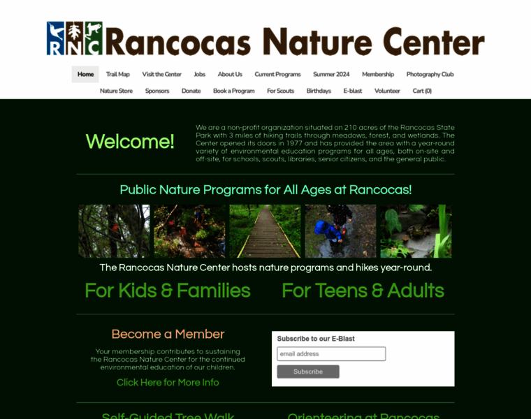 Rancocasnaturecenter.org thumbnail
