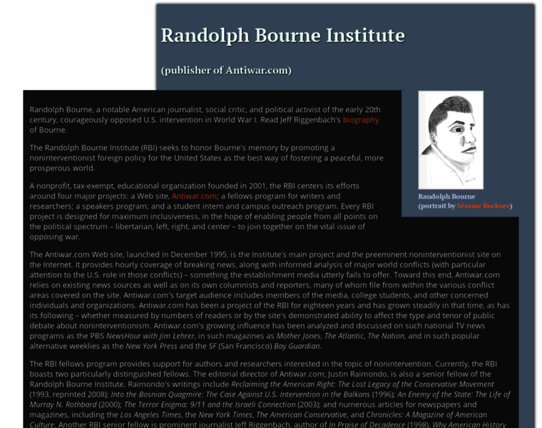 Randolphbourne.org thumbnail