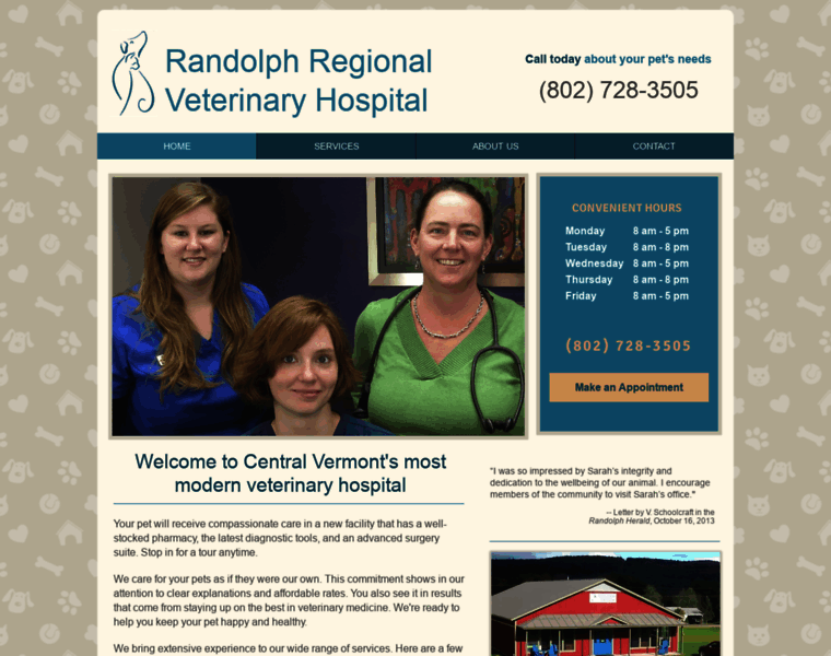 Randolphregionalvet.com thumbnail