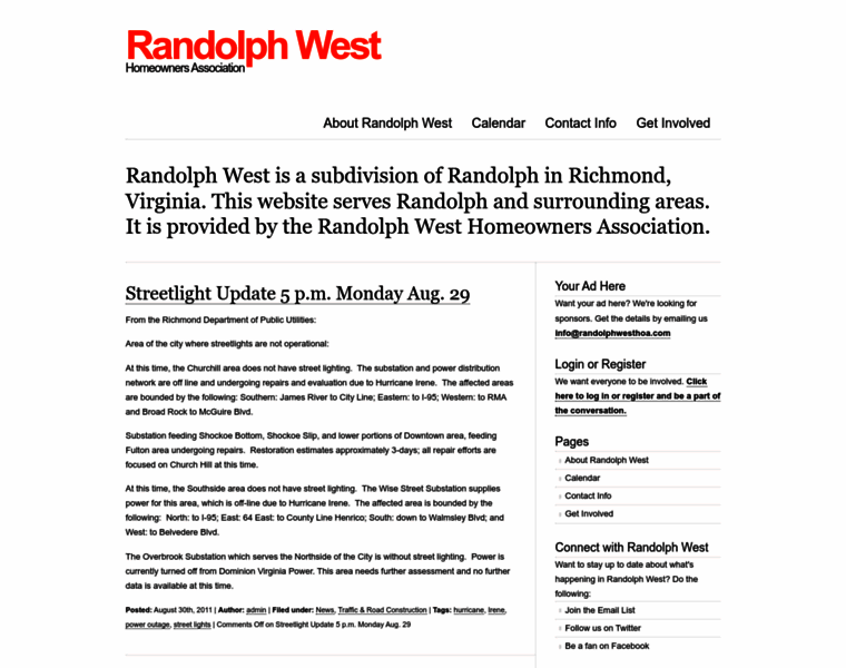 Randolphwesthoa.com thumbnail