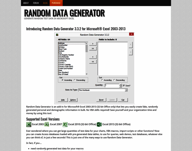 Randomdatagenerator.net thumbnail